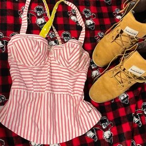 Hollister Abercrombie bustier top.